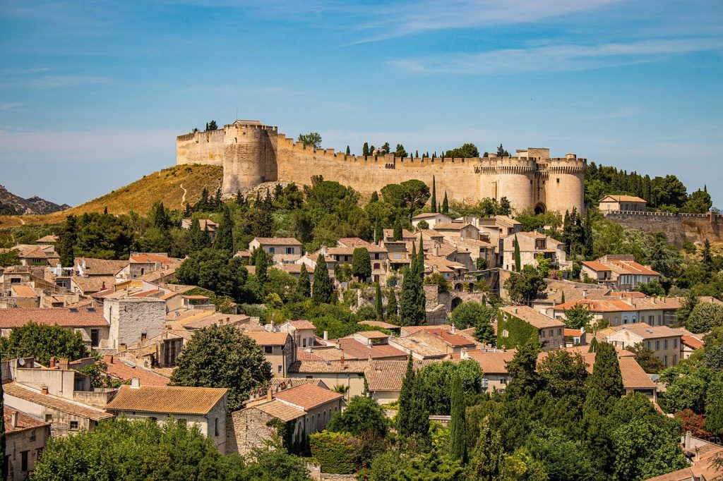 fort saint andré, castle, middle ages, tower, historically, provence, nature, avignon, south of france, villeneuve-lès-avignon, summer, outlook, panorama, rustic