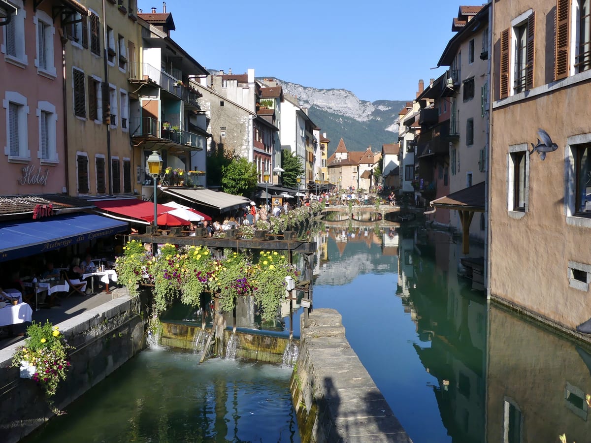 The old town of Annecy and its canals